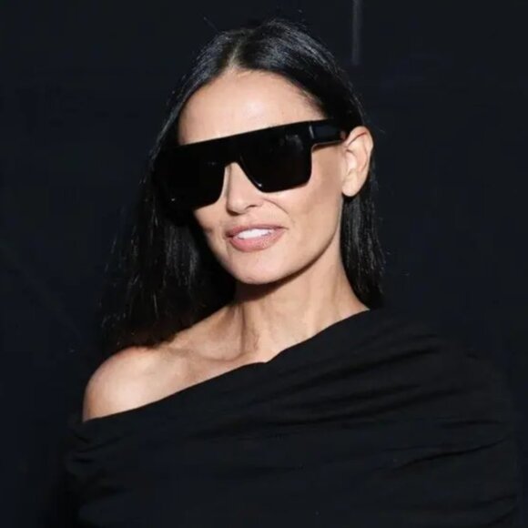 NEW SL628 001 SAINT LAURENT SQUARE BLACK UNISEX SL 628 001 SUNGLASSES - Picture 1 of 11